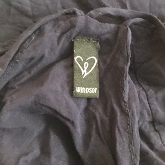 Windsor Strappy oversized Navy Blue Sleeveless top - Picture 5 of 10